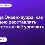 Матрица Эйзенхауэра: как правильно расставлять приоритеты и всё успевать